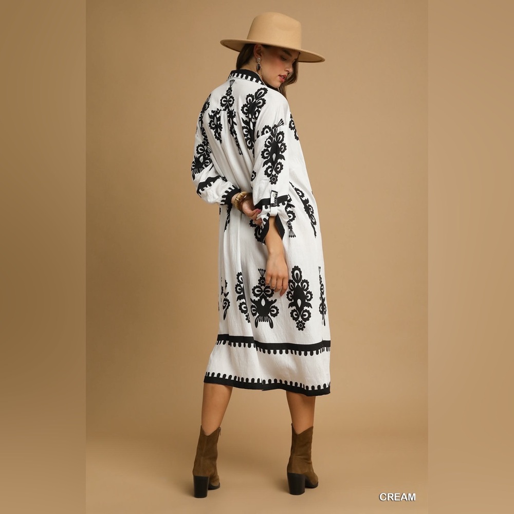 Umgee Abstract Print Midi Dress🆕 - Picture 3 of 5